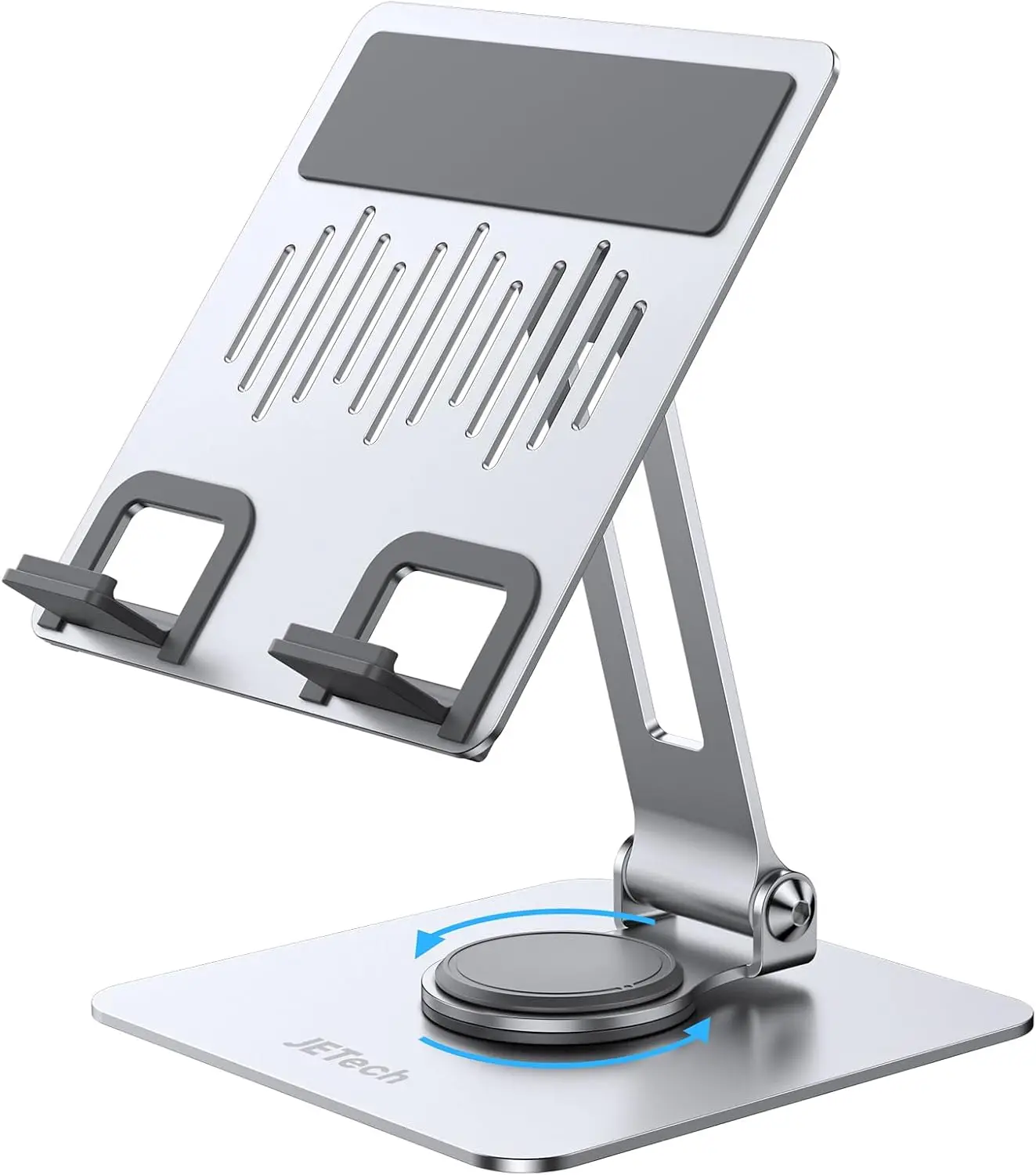 

360° Swivel Tablet Stand, Adjustable Desktop Holder for 4-13" Devices, Foldable & Portable