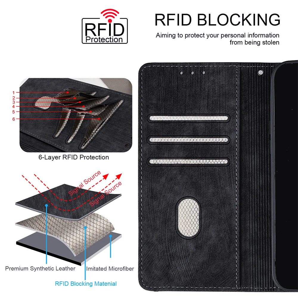 Brieftasche Fall Für Xiaomi Mi 15 14 Ultra 13 12 11 Pro 12s 12t 13t Pro Magnetische Flip Telefon Abdeckung 11 11I 10 10T Magnetische Leder Coque – Detail 8