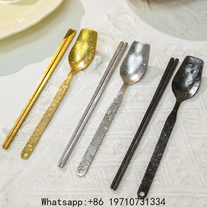 Pure Titanium Chopsticks Spoon Set Portable Single Cutlery