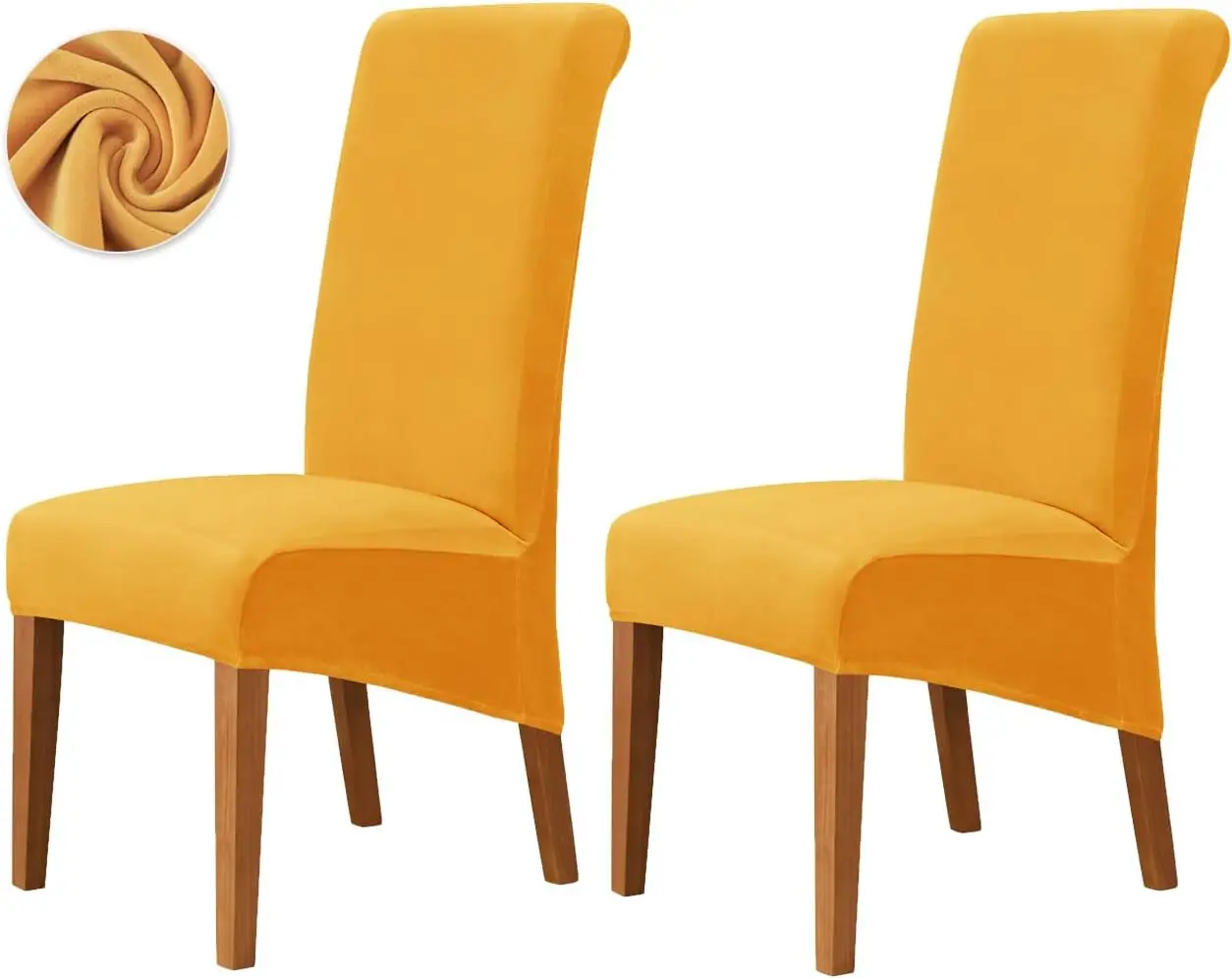 

Stretch Xl/Oversized Extra Large Velvet Dining Room Chair Covers For Kitchen Dining，Removable Washable Chair Protectors