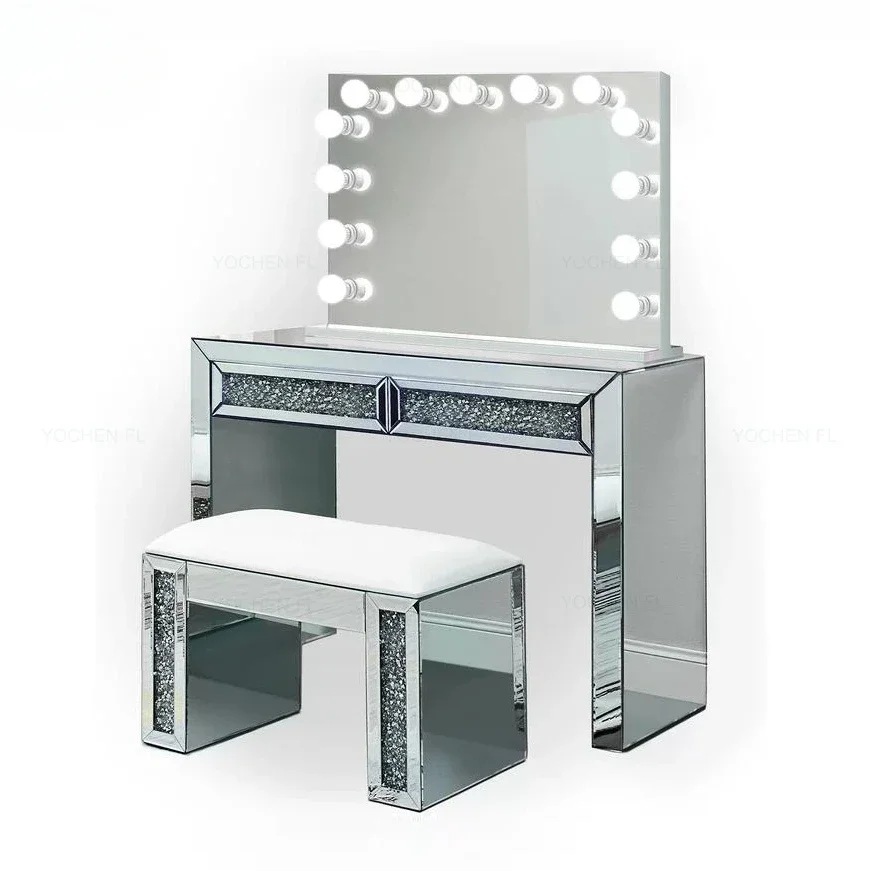 

-Mirrored Dressing Table And Stool Popular Mirrored Dresser