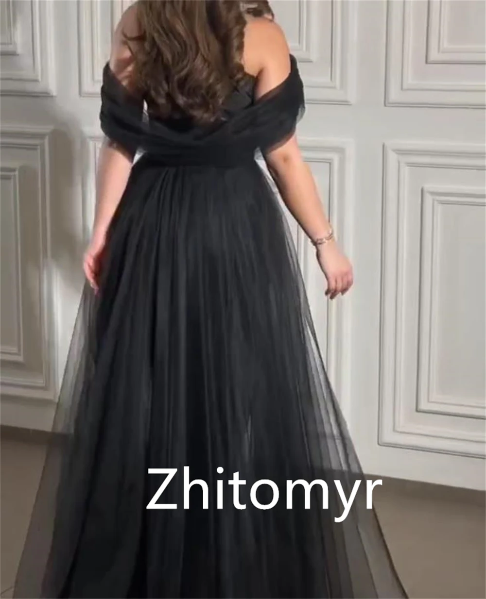 Customized Ball Exquisite Elegant Off-the-shoulder Sheath Party Dresses Beading Tulle Floor Length Skirts S Evening 2023 롱원피스