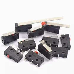 5PCS 100% New KW11 Micro Roller Lever Arm Normally Open Close Limit Switch 2Pin 3Pin 5A 125V 250V KW11-3Z KW11 3Z-A B C D E F H