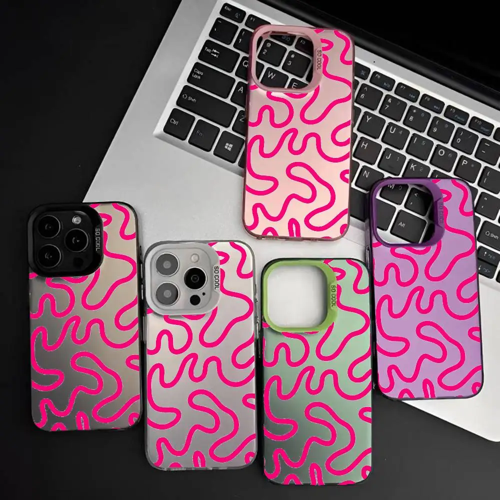 1 قطعة حافظة هاتف روزا رائجة البيع IMD اللون فضي شل آيفون 17 16 15 14 13 12 11 الهواء برو ماكس زائد #1