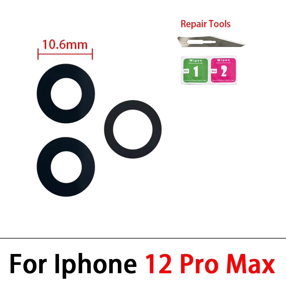 NEU Getestet für iPhone 13 Pro Max 13mini 14 16 Plus 6s Kameraglaslinse Rückkameraglaslinse mit Kleber Ersatz Reparatur