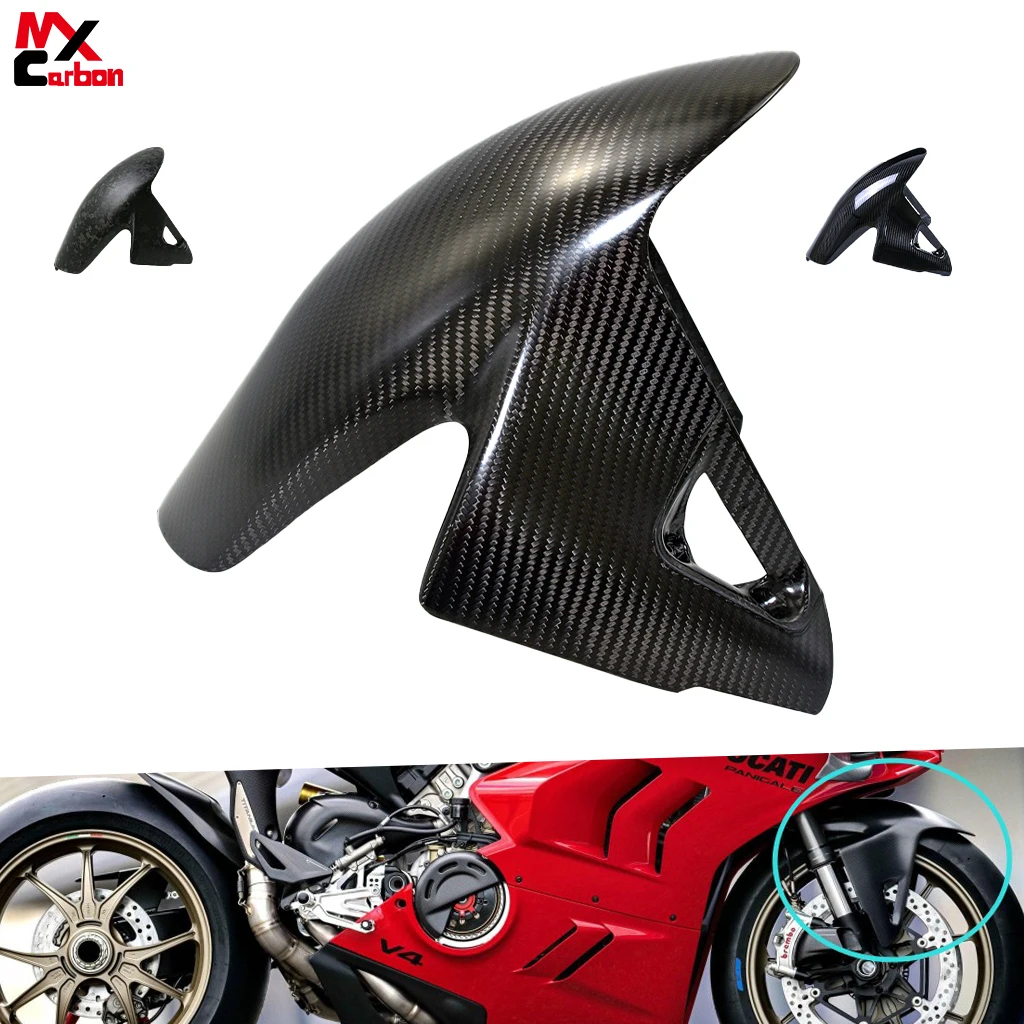 For DUCATI Panigale V4 V4R V4S Streetfighter V4 2018- 2022 2023 Full Carbon Fiber Front  Wheel Mudguar Covers Fairing Motorcycle