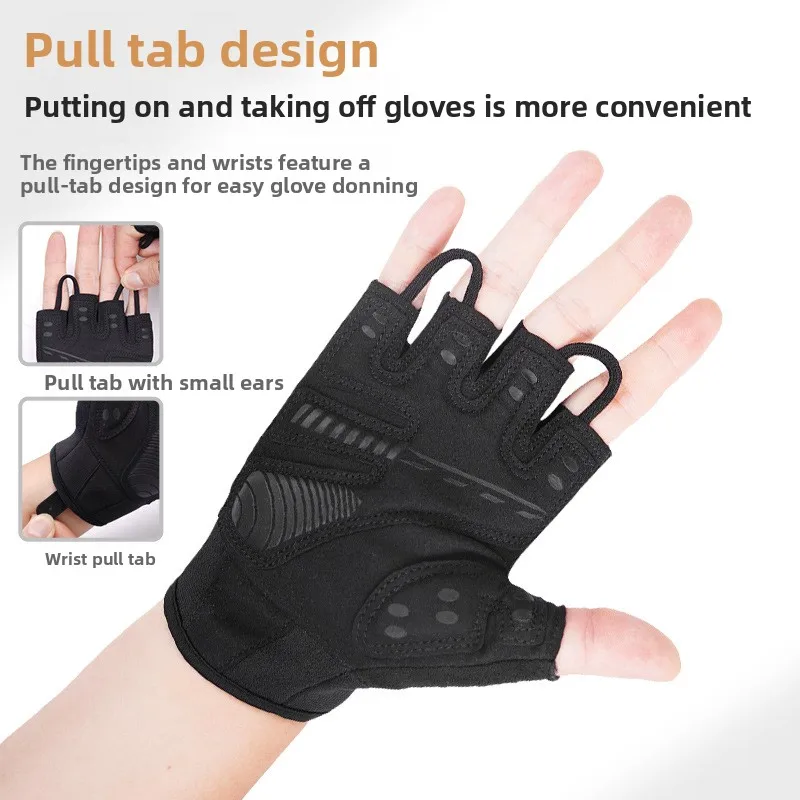 Gift Box Gloves Unisex Half Finger Weight Lifting Gym Anti Blister Breathable Non Slip Palm Protection One Size