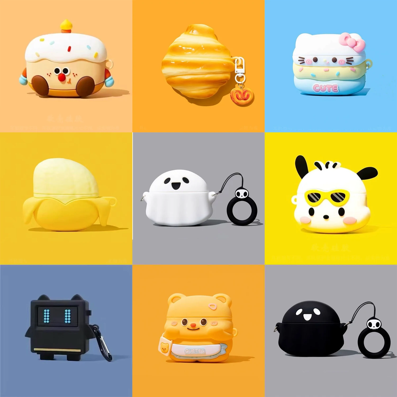 لطيف الكرتون سيليكون لهواوي FreeBuds SE4 ANC حالة سماعة للصدمات لينة شل الغطاء الواقي