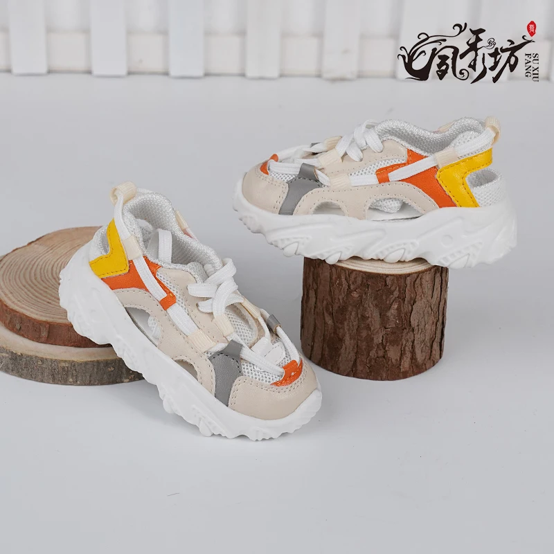 SD/BJD 1/3 1/4 doll shoes uncle  sports shoes Summer breathable sneakers dad shoes men's and women's shoes multicolor