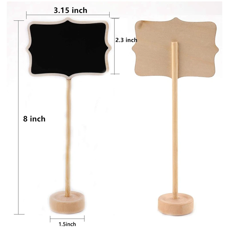 20 szt. Mini tablic z sztaluga, etykiety do żywności na bufet imprezowy, tablica na znaki tablica ogłoszeń, wesela