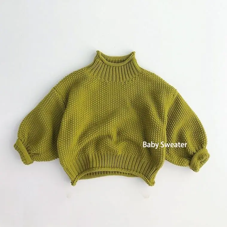 2024 Autumn 2-8 Years Girls Boys Casual Loose Knitting Sweaters Kids Warm Cardigan