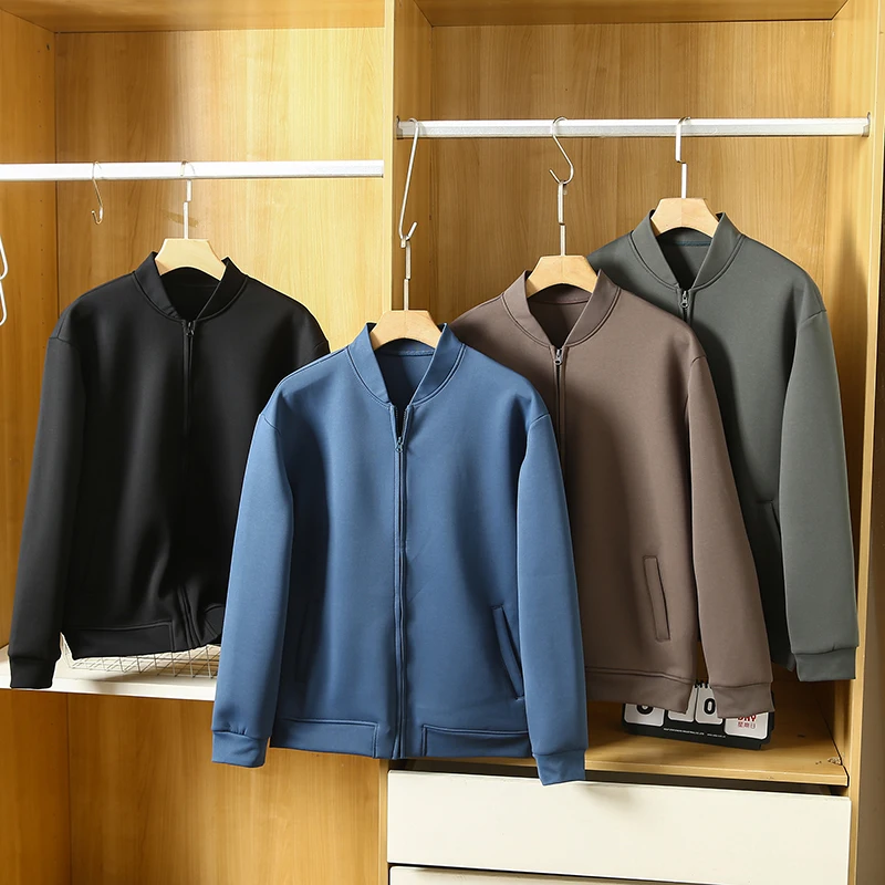 

Мужская универсальная модная верхняя одежда из ткани с бейсбольным воротником премиум-класса, осенний сезон, длинная све-стойка