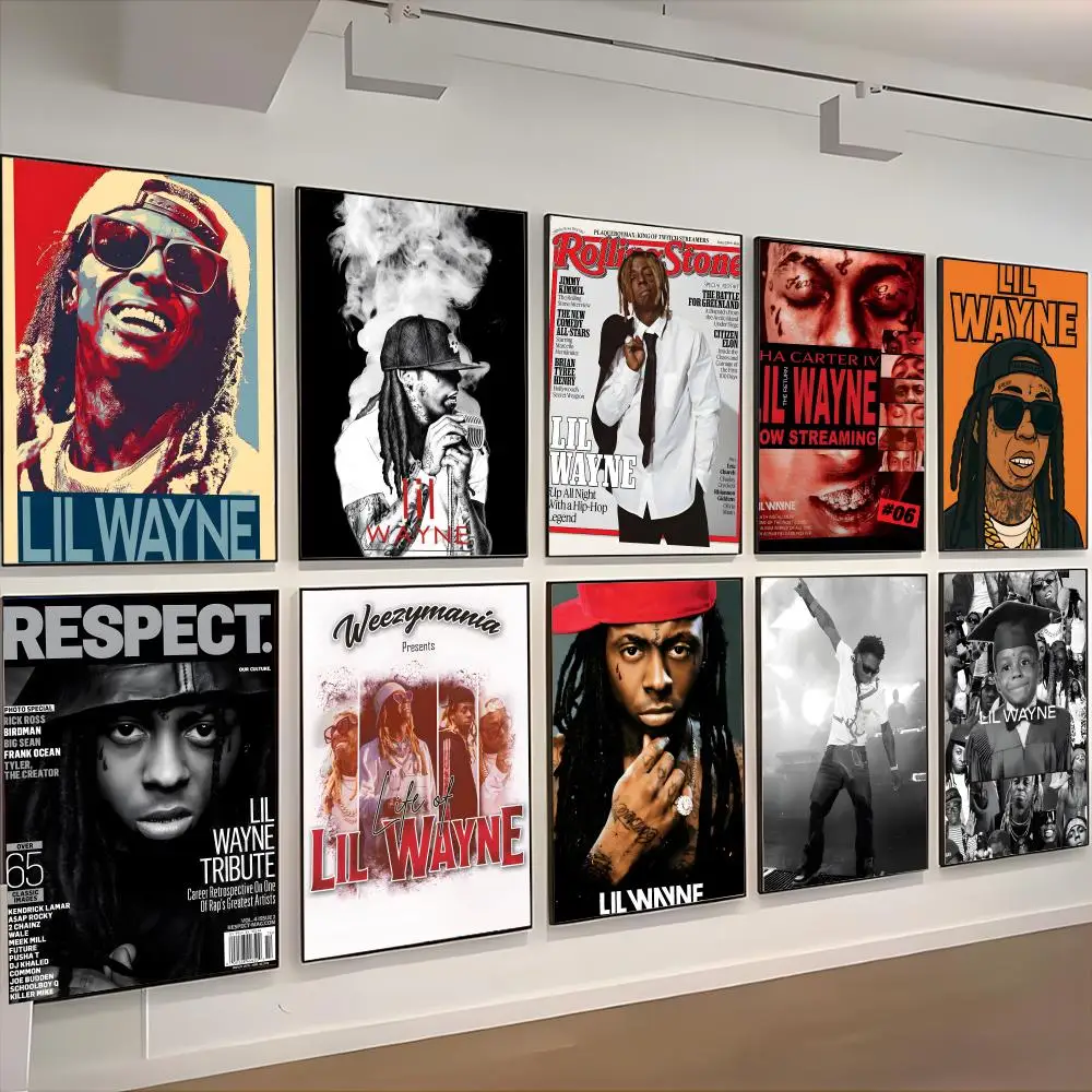 L-Lil Wayne Poster retro poster art living room decoration