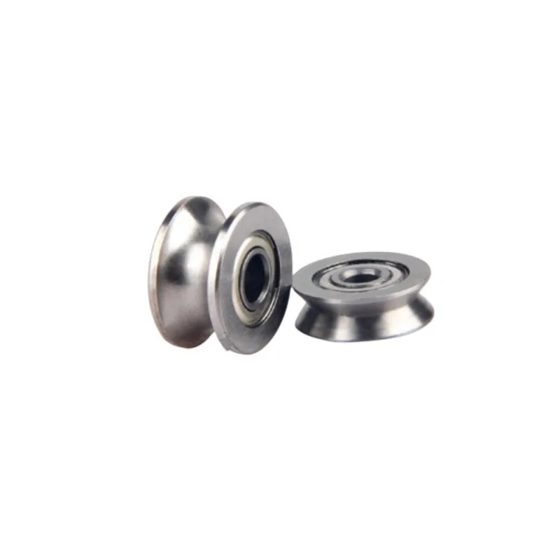 5pcs/Set Bearing V U Groove Roller Wheel Ball Bearings Carbon Steel Durability Embroidery Machine Pulley