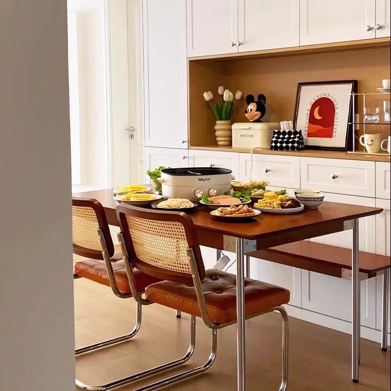 Meja Makan Nordik Modern Nigeria Meja Makan Kantor Pintu Masuk Mewah Klasik Baru Perabotan Rumah Muebles Kayu Desainer Yang Tidak Biasa