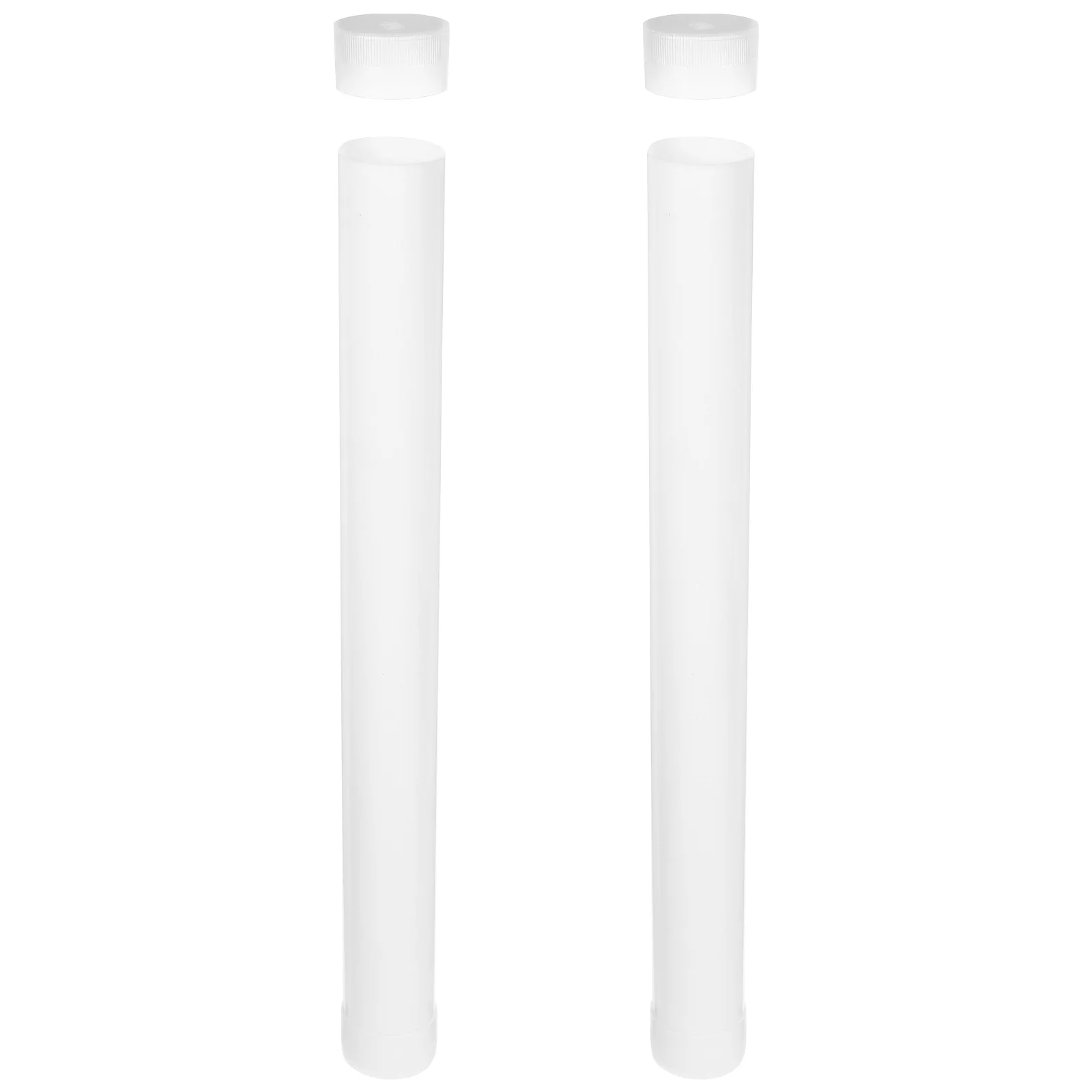 2 قطعة أنبوب ملصق محمول مضاد للتجاعيد لتخزين اللوحات والرسومات والمخططات حاوية شحن آمنة #2