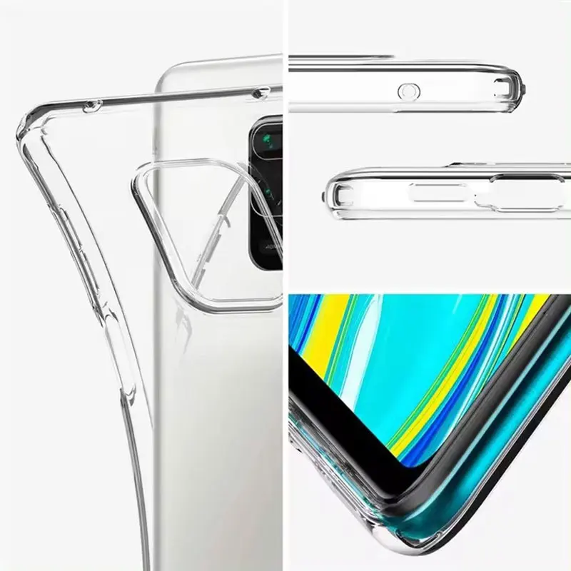 Ultra Thin Silicone Phone Case For Xiaomi Redmi Note 10 9S 8 7 Pro 10S 9T Clear Soft Case For Redmi 9 10 10C 9A 9C 10X 5G Coque