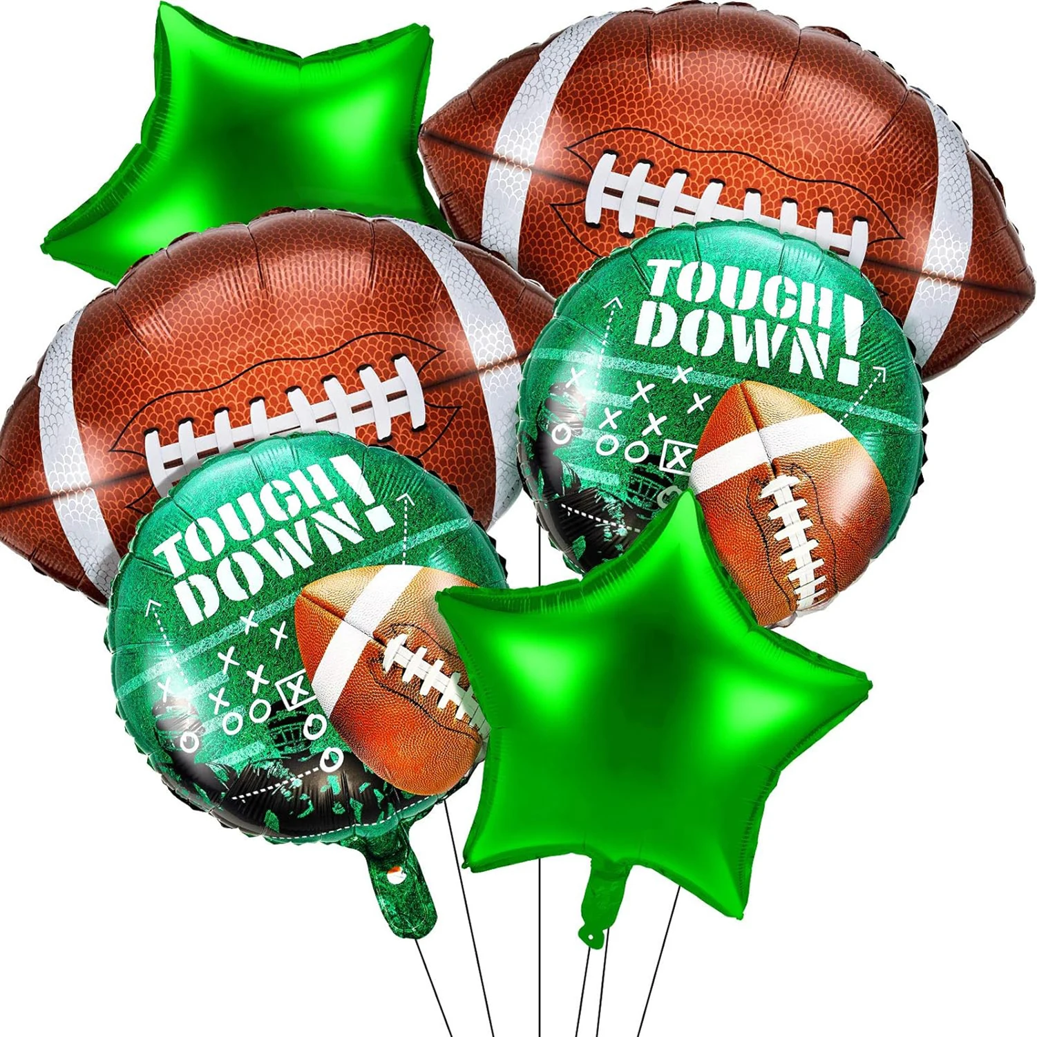 Football themed balloon set, football aluminum film balloon, NFL football league decoration