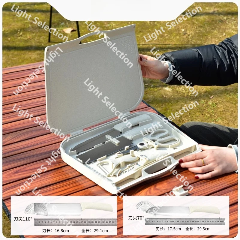 

Портативный набор кухонных принадлежностей для улицы, принадлежности для кемпинга и пикника, овощерезки, овощечистки, разделочные доски, оборудование для пикника