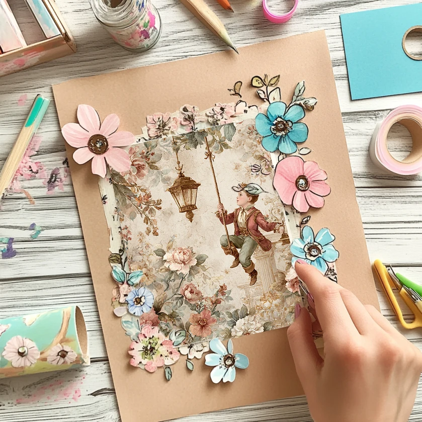 Бумага для оригами и скрапбукинга размером 6 x 6 дюймов (36 листов): прессы для сушеных цветов для скрапбукинга, оригами и ботанических поделок — художественный комплект