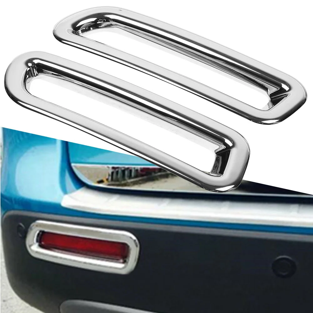 

Chrome Rear Fog Light Cover Trim ABS Glossy Silver Frame for Suzuki Vitara 2016-2018 Exterior Car Accessory Protective Decor