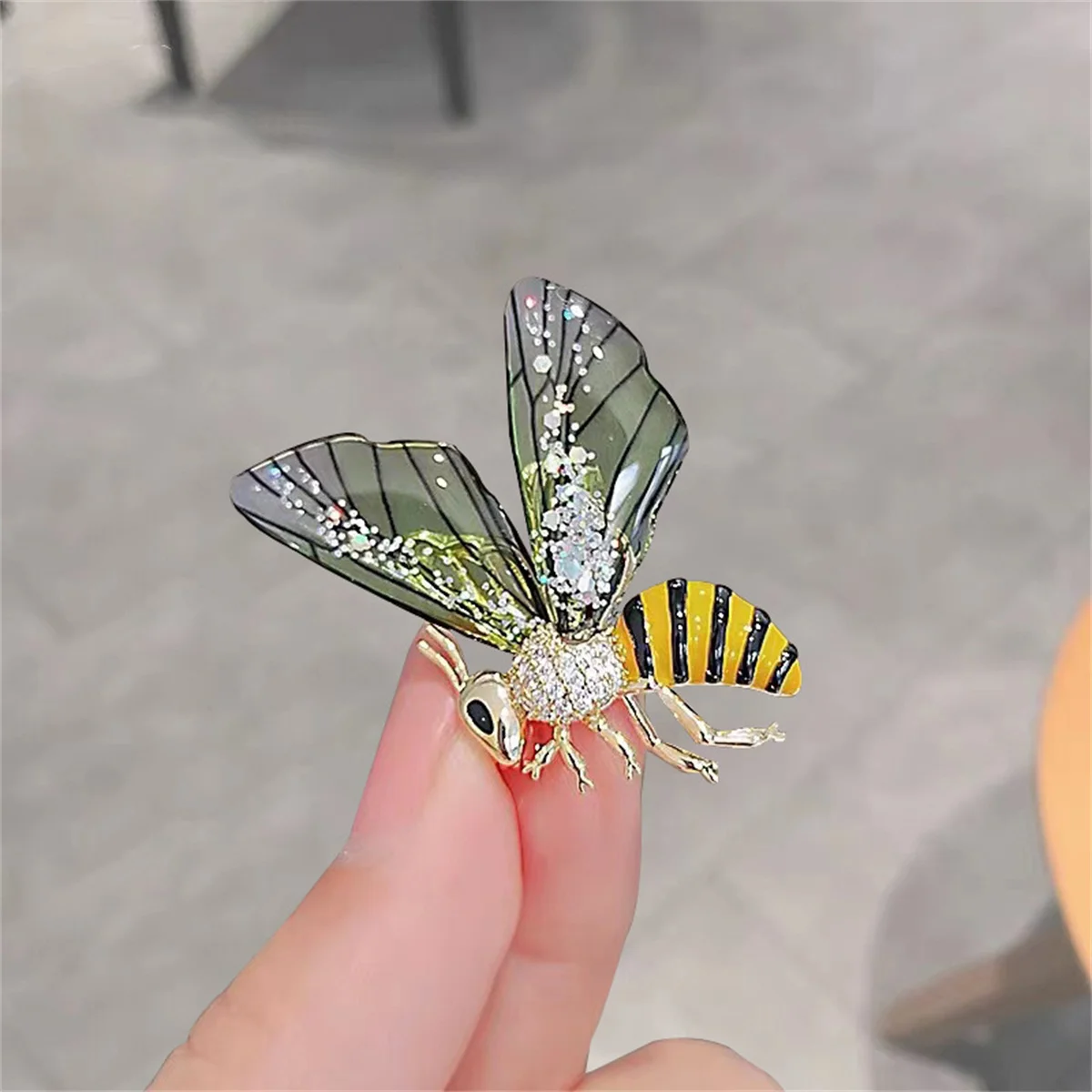 Kristall Kleine Biene Broschen Für Frauen Exquisite Vintage Strass Insekt Biene Anstecknadeln Tier Abzeichen Vielseitig Schmuck Geschenk – Detail 30