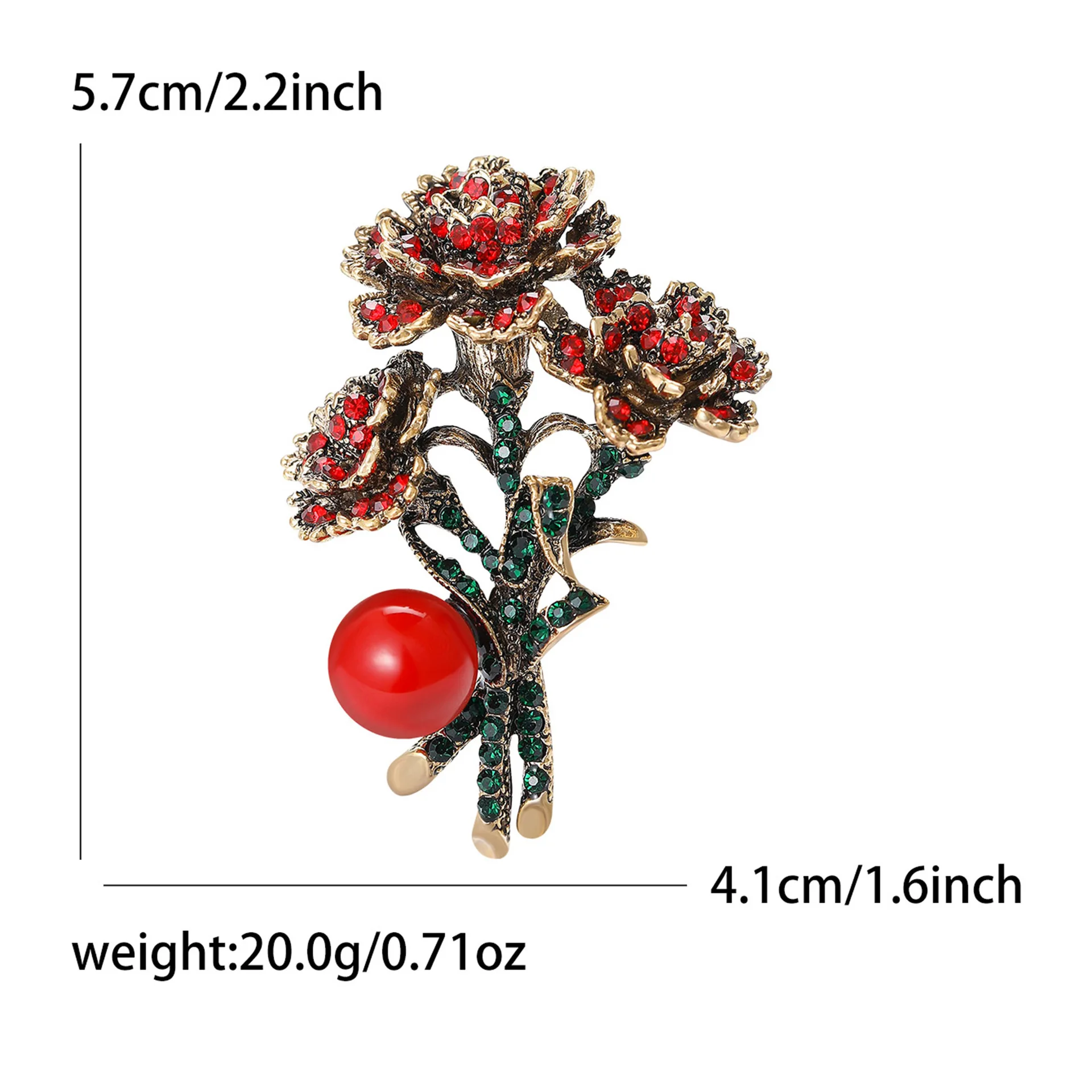 Retro Rose Bouquet Brooch, Women's Event Party Casual Wear, Women's Fashion, Elegance And Grace, Mother's Day Jewelry Gift