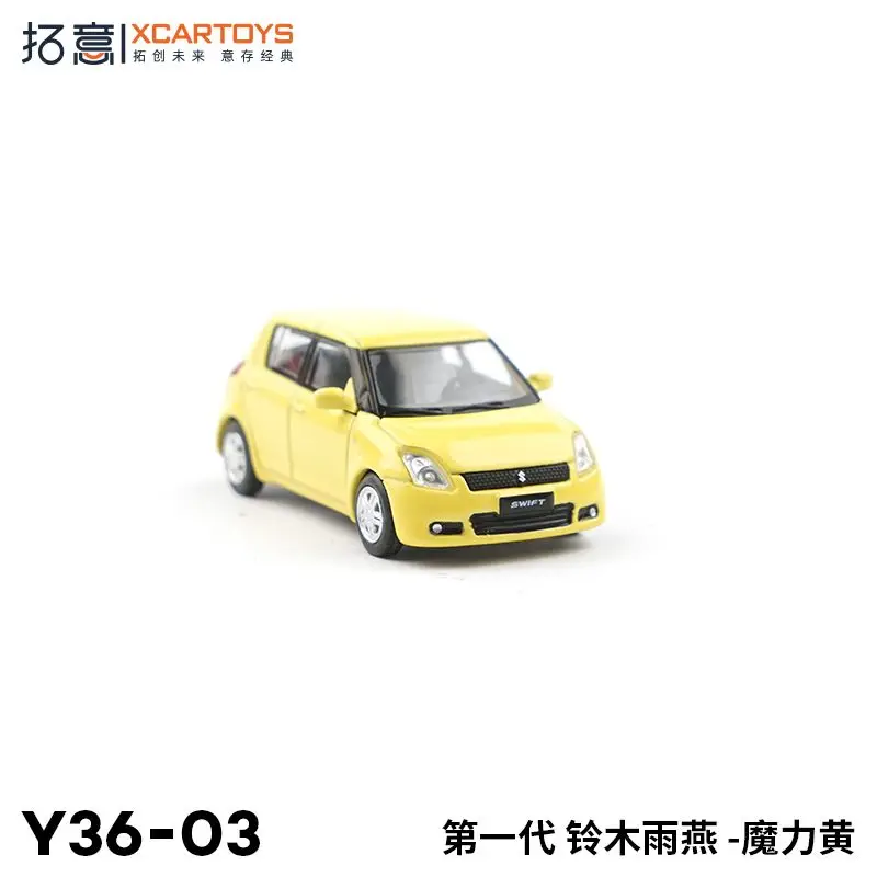 XCARTOYS 1/64 Modello di auto in lega di prima generazione Suzuki Swift Magic Yellow Veicolo giocattolo pressofuso