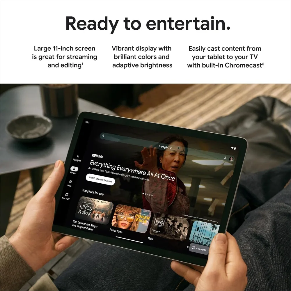 Pixel Tablet - Android Tablet with 11-Inch Screen and Extra-Long Battery Life - Hazel - 8 GB RAM