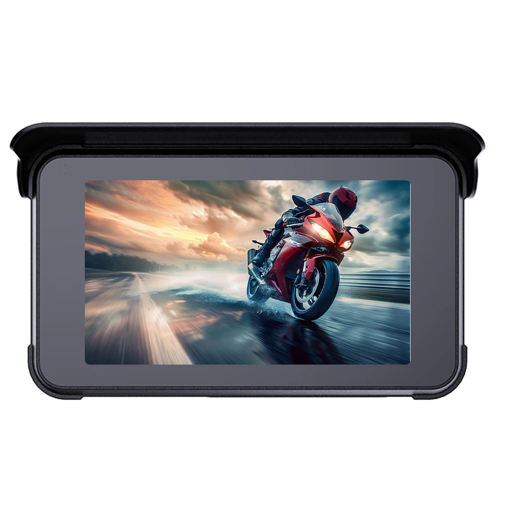 

5" Motorcycle Wireless CarPlay Android Auto GPS Navigation IP67 Waterproof Display Screen WiFi CS80A
