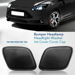 Pair Car Auto Front Headlight Washer Jet Cover Cap Black Plastic 1719217# BM51-13L018-ADXWAA Fit For Ford Focus 2012-2014 2013