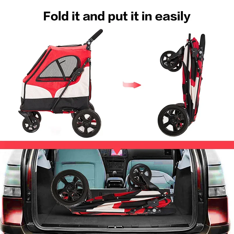 Pet Trolley Extra Storage Design Large Capacity Storage