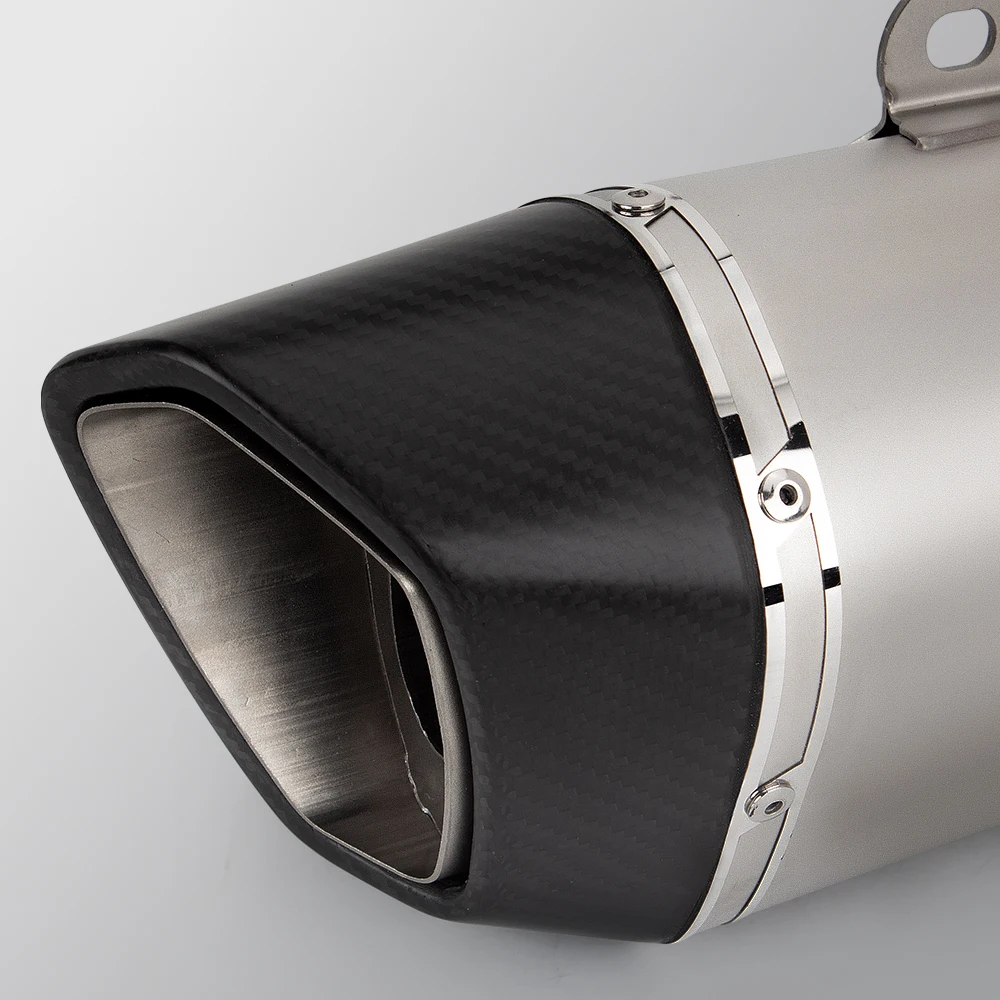 Universal motorcycle 51mm 60mm interface exhaust pipe muffler with DB Killer For  ZX4R ZX4RR ZX6R Grom125 MSX125 MSX125 TANK200
