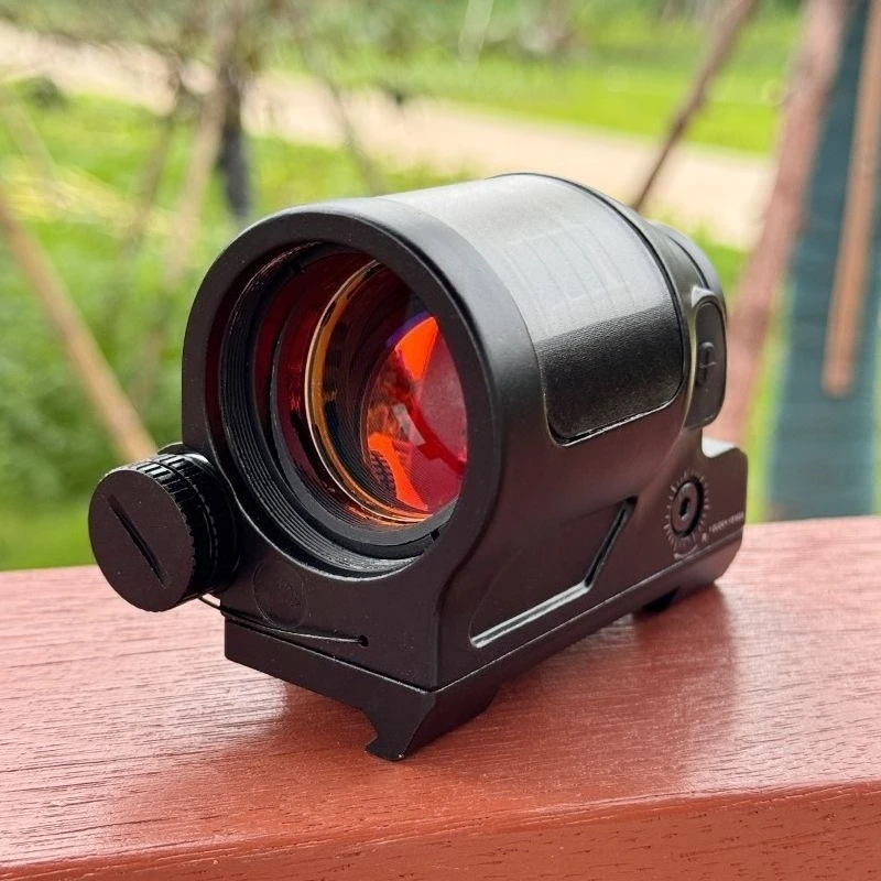 SRS Style Solar Powered Dual-use Red Dot Sight, Iris Coating, High Shock Resistance, Outdoor Toy Equipment
