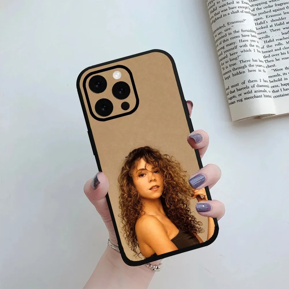 Funda de teléfono Mariah Carey Singer, carcasa para iPhone Mini 11 12 13 14 15 Pro XS Max X Plus SE XR