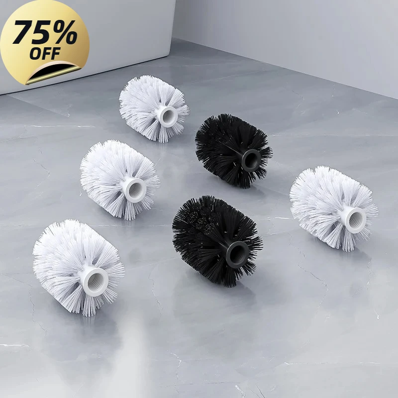 

1 шт. замена щетки для чистки ванной комнаты, белая и черная головка, инструмент для ванной комнаты