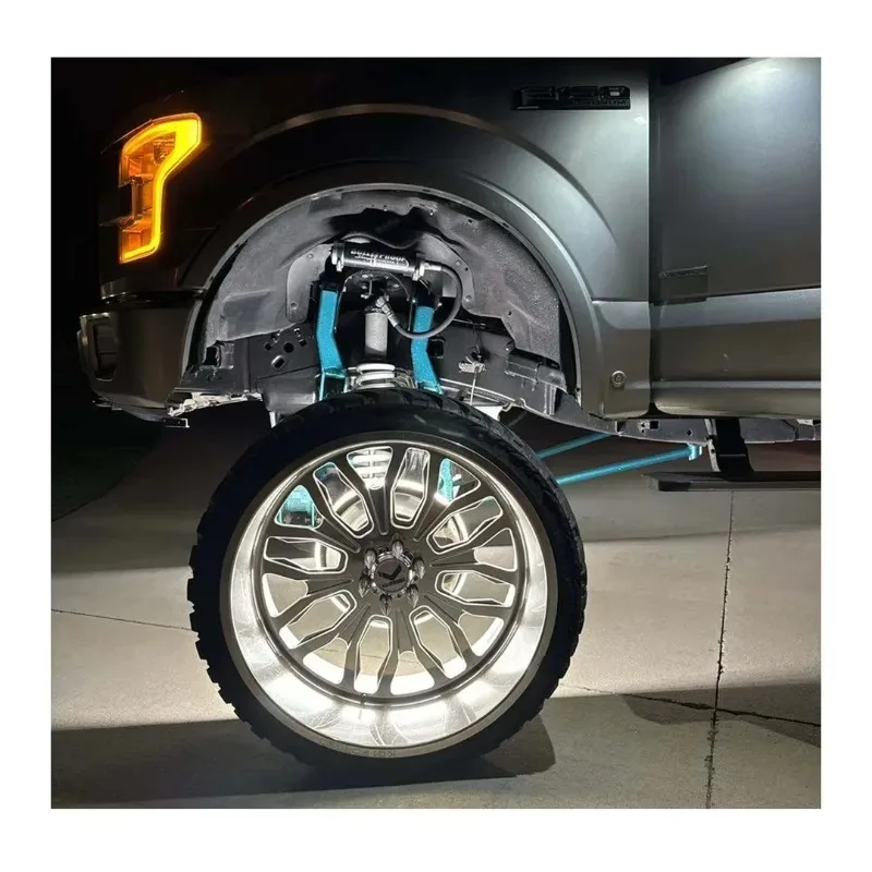 The latest  Emitting Diode 5-row 10-row wheel  15-inch 17-inch wheel light ring car wheel accessories