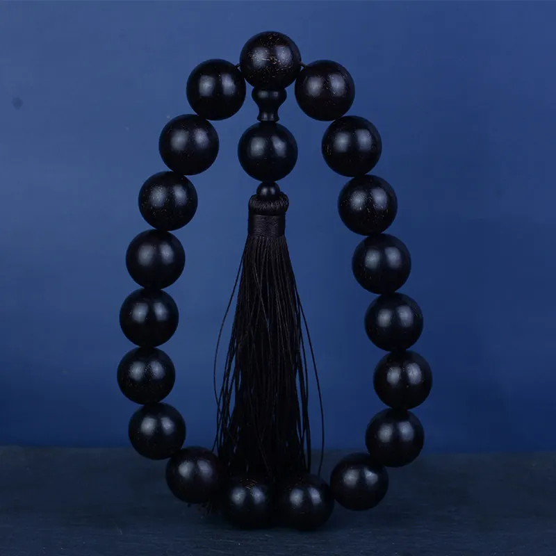 High Density Old Material Sinking Rosewood Blood Sandalwood Beads 20 Wealthy Handheld Prayer Beads Ornament Car Hanger Gifts