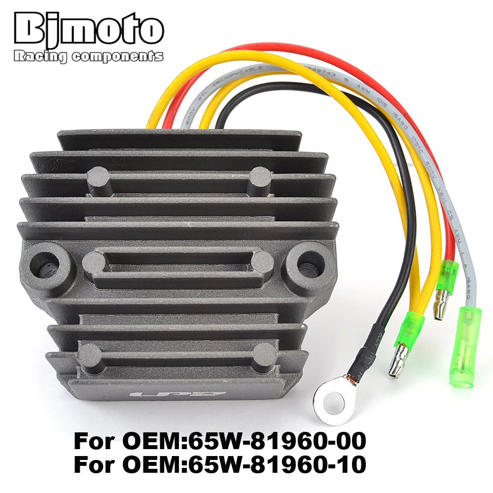 

Motorcycle Voltage Rectifier Regulator For Yamaha 20HP F20A 25HP F25A 30HP F30A 40HP F40B 45HP F45A 65W-81960-00 65W-81960-10