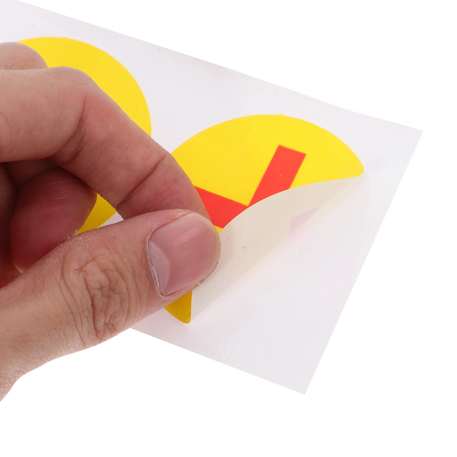 4 أوراق ملصقات ذاتية اللصق متينة مقاومة للماء، شارات قطبية لملصقات الألواح الكهربائية