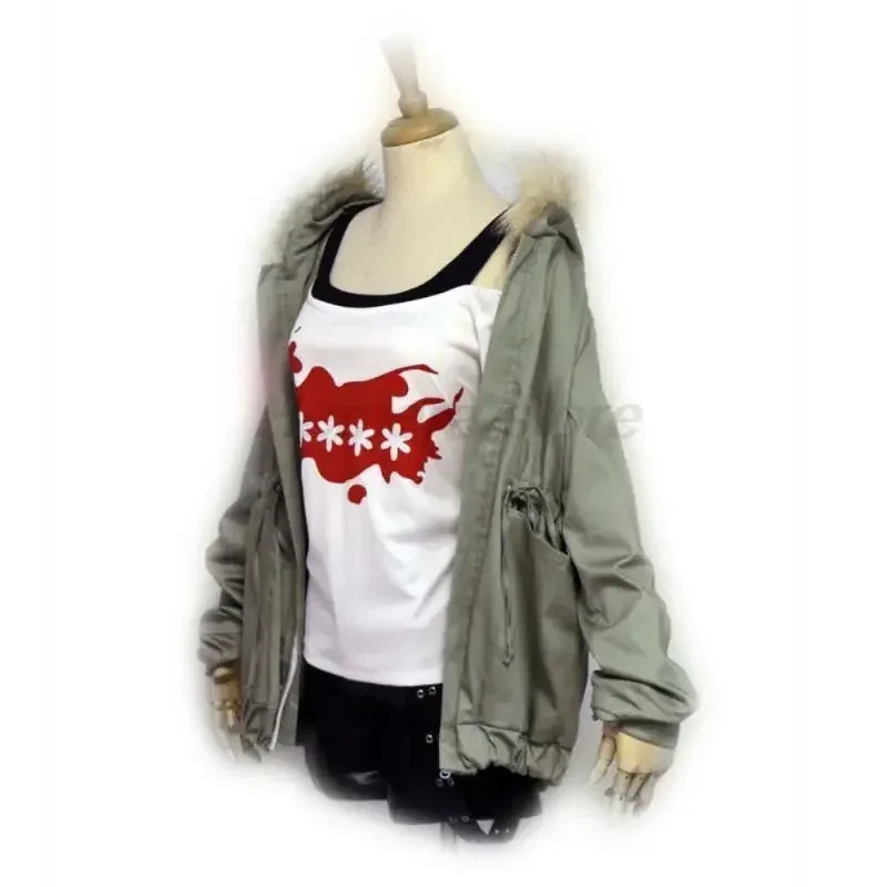 Game goddess persona 5 Futaba Sakura cosplay costume women's jacket suspender shirt genius hacker casual uniform wig p5set