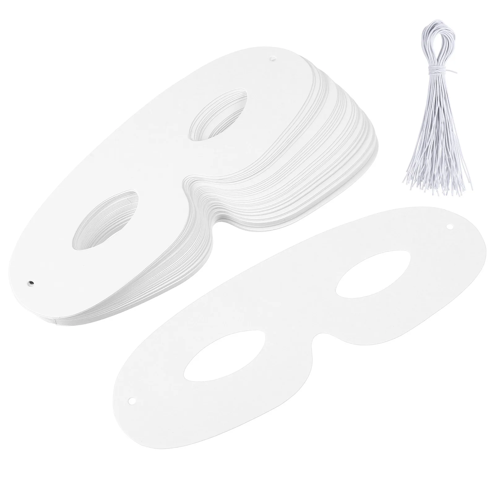 

40 наборов заготовок для масок из белой бумаги, под покраску, для творчества, маскарада, Хэллоуина, украшения костюмов, для взрослых и детей, для художественных занятий