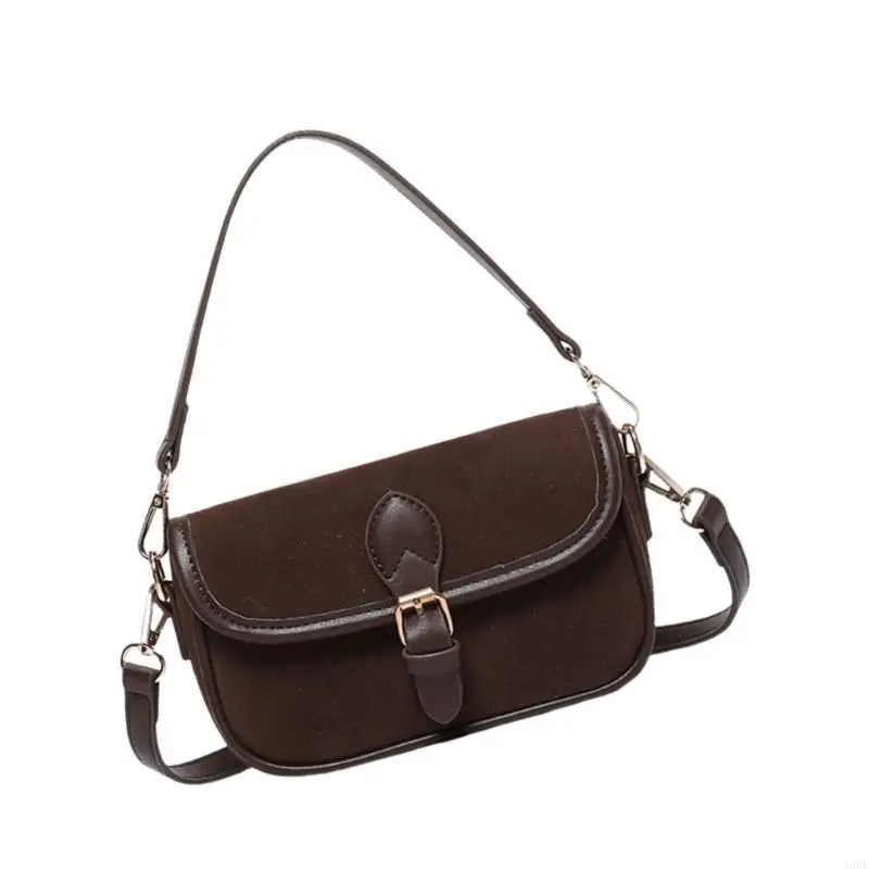 Bolso PU anteada sintética con bolso bandolera con correa ajustable