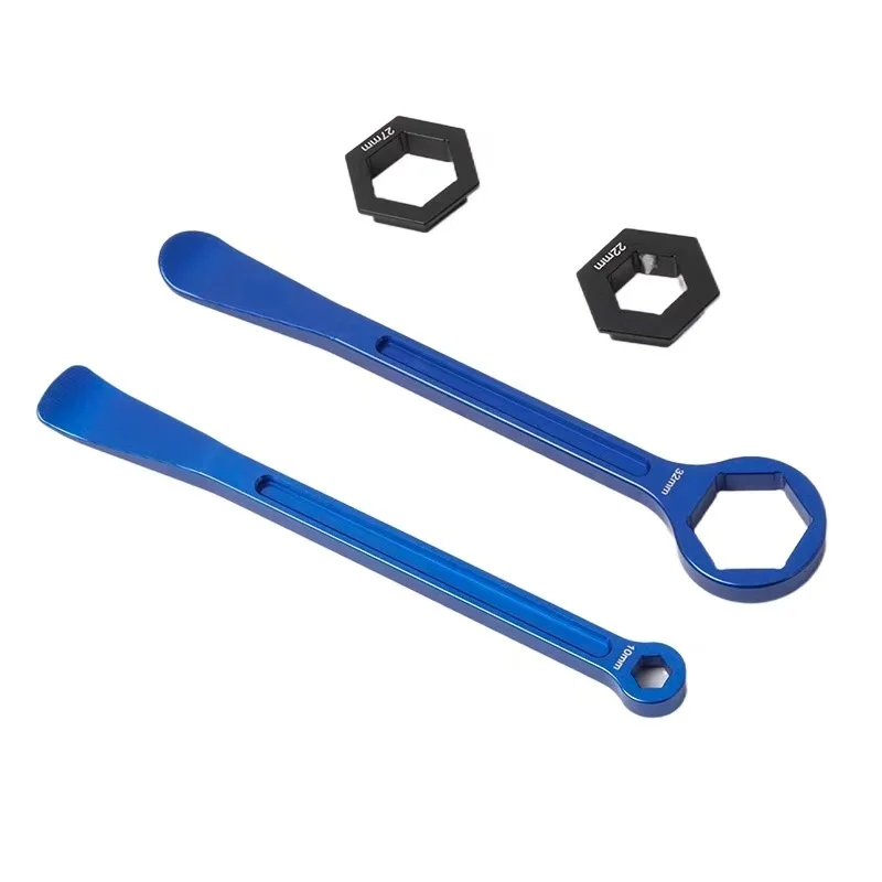 Applicabile per KTM 50cc-1290cc 2004-2022 Dirt Bike ADV Strumento per la rimozione dei pneumatici anteriori e posteriori Chiave per rimozione CNC Strumento per la rimozione dei cuscinetti