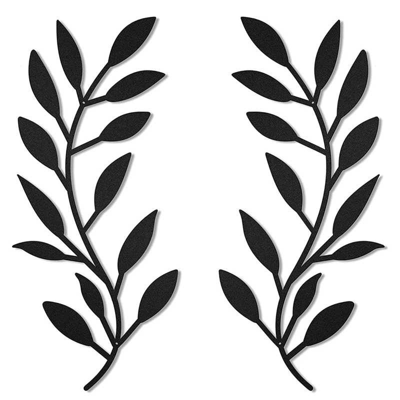 فن زخرفي للجدران على شكل ورقة معدنية ، حديد مطاوع ، محطة مستقلة سوداء ، أجزاء داخلية ، ديكورات حرفية لغرفة المعيشة ، 2 2.2