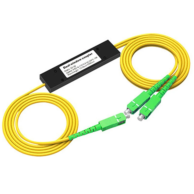 1Pc 1x2 FTTH Fiber Optic Splitter 1 Point 2 Fiber Optic Splitter Box Tapered 1 To 2 Splitter Box SC/APC Computer Accessories