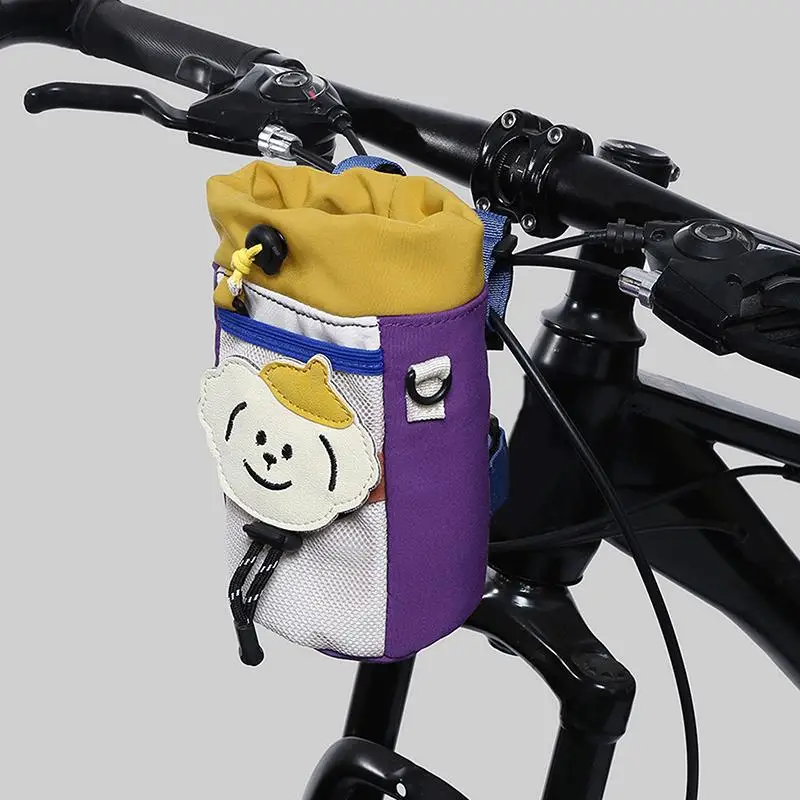 Neuer Sport-Wasserbecher-Organizer, tragbare Fahrradtasche, Cartoon-Fahrradkorb, Fahrrad-Front-Aufbewahrungstasche, Fahrradzubehör