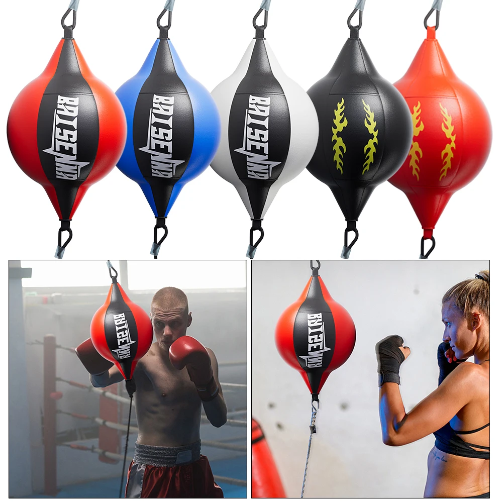 Punching Ball PU Pear Boxing Bag Reflex Double End Boxing Sport Dodge Speed Ball Inflatable Floor to Ceiling Muay Thai Bag