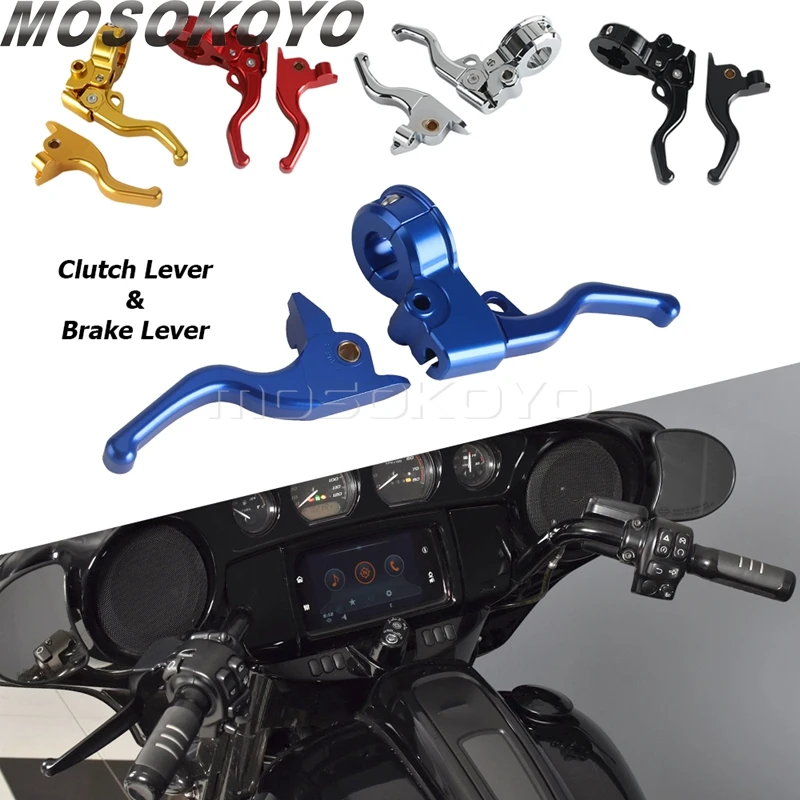 Motorcycle Hand Control Handle Brake Easy Pull Clutch Lever Accessories For Harley Touring Street Glide FLHXS FLHXSE FLHX FLHXST