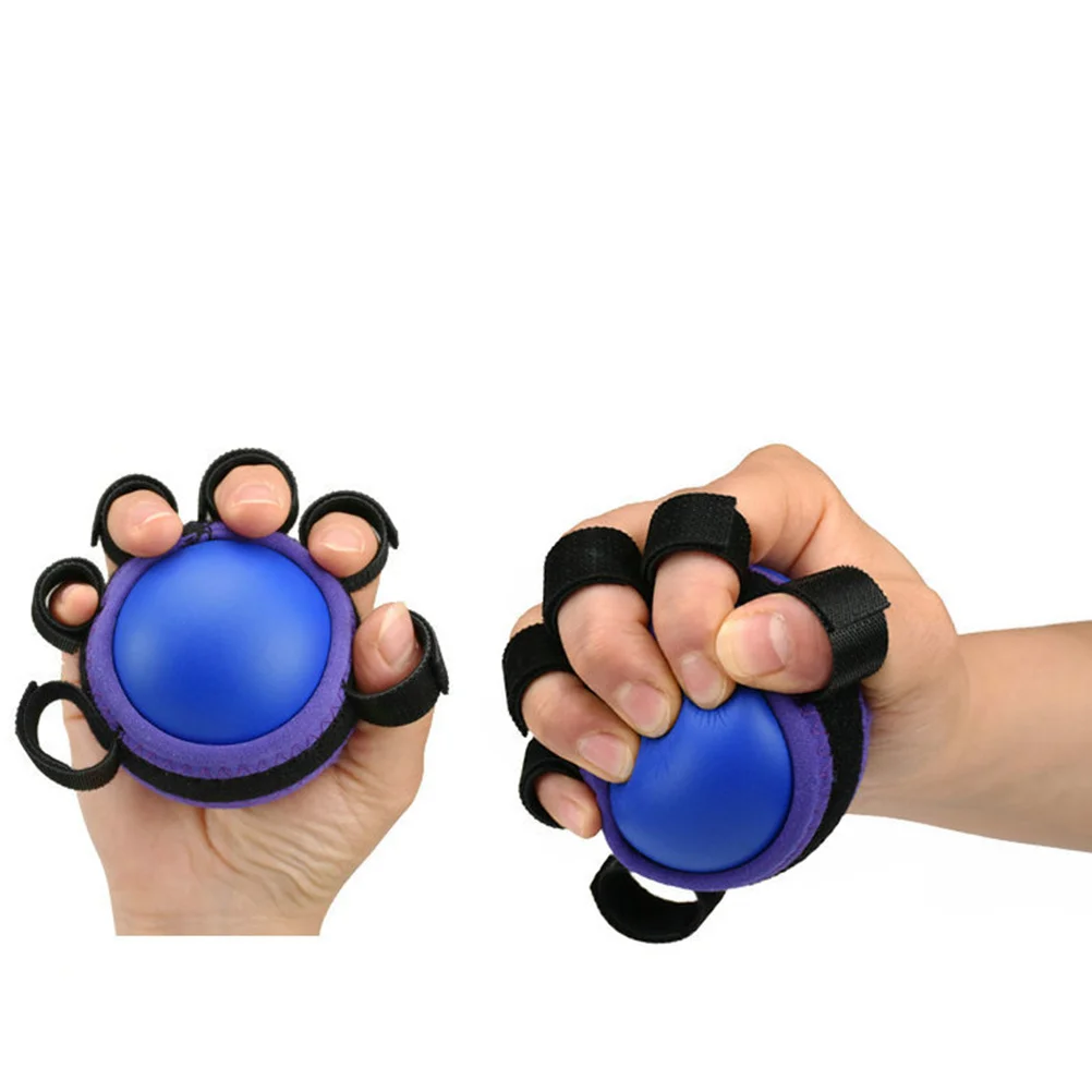 

1pc Blue Pu Grip Ball Hand Therapy Stress Relief Fidget For Finger Rehabilitation Bouncy Slow Rising Exercise Ball